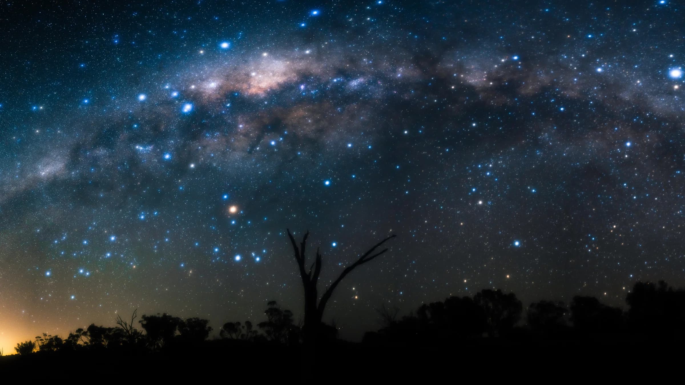 Milky Way Over Silent Outback